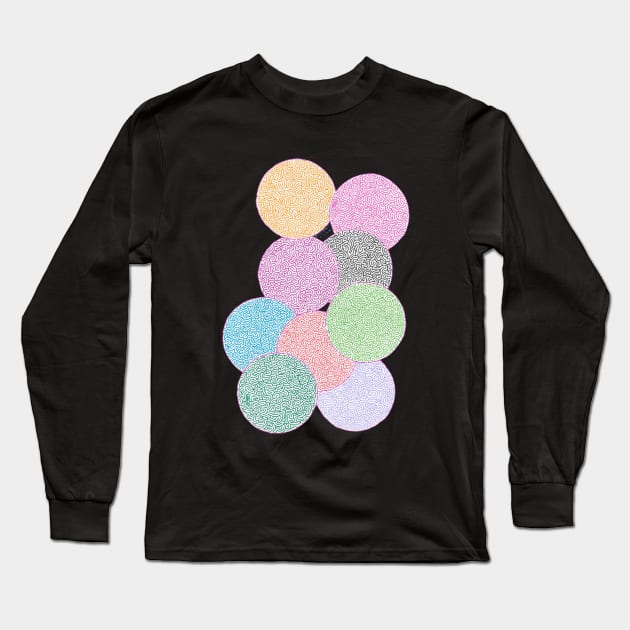 Circles Long Sleeve T-Shirt by ExaltB2